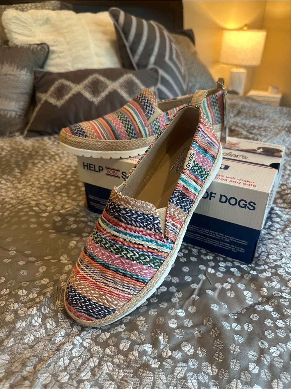 Nwt Bobs Espadrille Slip-On Women’s Shoe - Multi color size 8